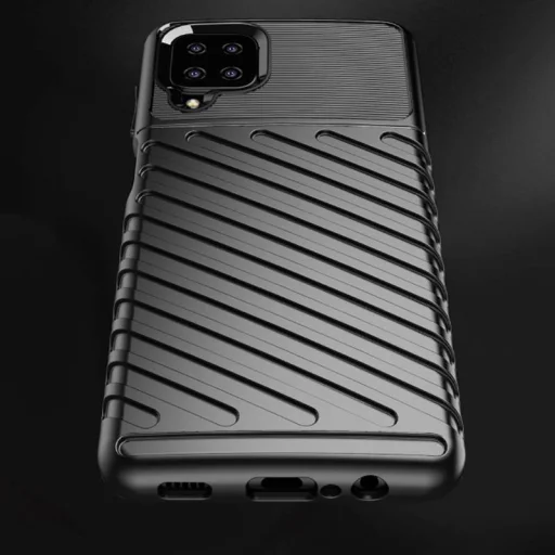 Samsung Galaxy A22 4G Thunder fokozott védelmet biztosító flexibilis TPU tok fekete - 7