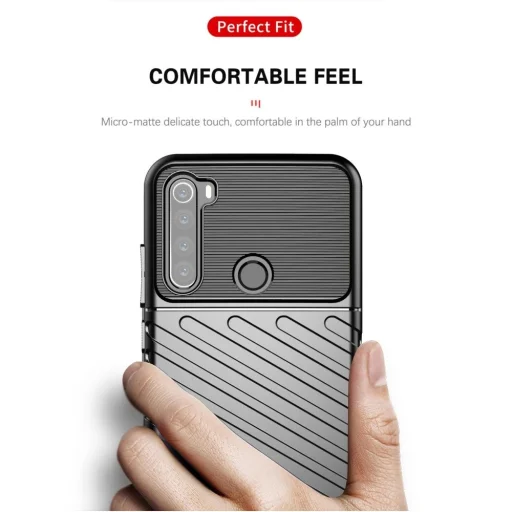 Xiaomi Redmi Note 8T Thunder fokozott védelmet biztosító flexibilis TPU tok fekete - 6