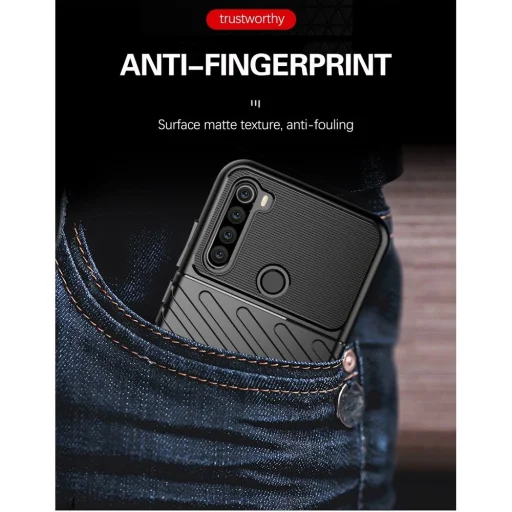 Xiaomi Redmi Note 8T Thunder fokozott védelmet biztosító flexibilis TPU tok fekete - 9