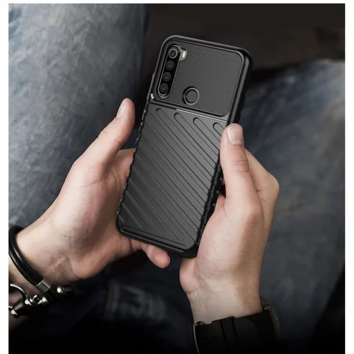 Xiaomi Redmi Note 8T Thunder fokozott védelmet biztosító flexibilis TPU tok fekete - 10