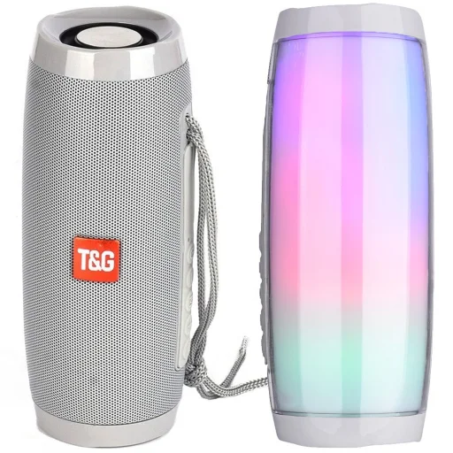 TG TG157 Vezeték nélküli bluetooth hangszóró + 3.5mm mini audio jack kábel és Micro USB kábel szürke - 4