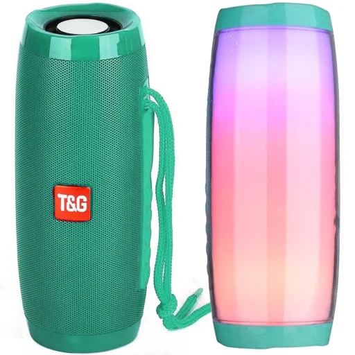 TG TG157 Vezeték nélküli bluetooth hangszóró + 3.5mm mini audio jack kábel és Micro USB kábel zöld - 2