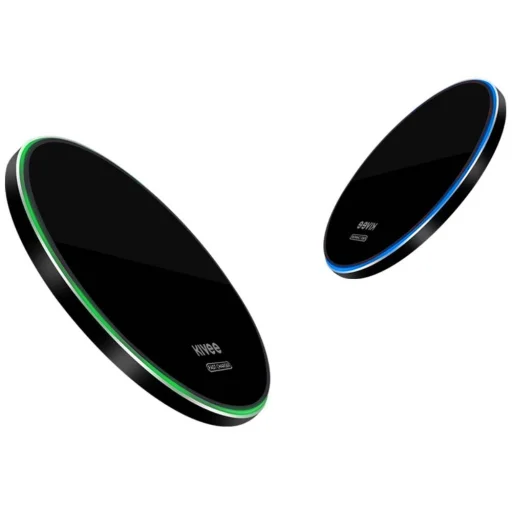 Kivee Vezeték nélküli gyorstöltő 15W fekete (KV-WS08) - 4