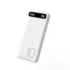 Kivee 10000mAh powerbank USB + Micro USB + USB-C fehér (KV-PT18P) thumbnail