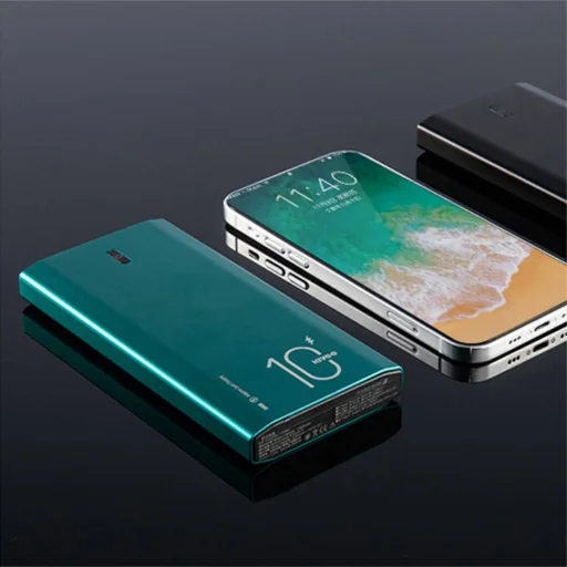 Kivee 10000mAh powerbank PD 18W USB + Micro USB + USB-C zöld (KV-PT06D) - 9