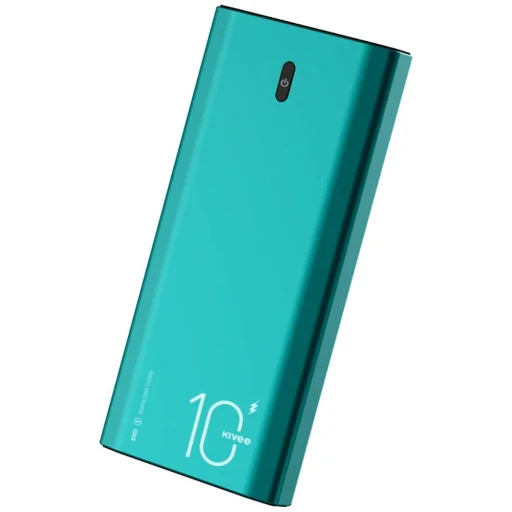 Kivee 10000mAh powerbank PD 18W USB + Micro USB + USB-C zöld (KV-PT06D) - 4