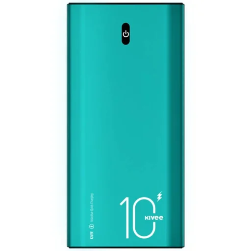 Kivee 10000mAh powerbank PD 18W USB + Micro USB + USB-C zöld (KV-PT06D) - 1