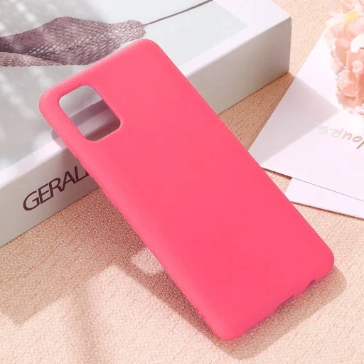 Samsung A41 Szilikon tok pink - 5