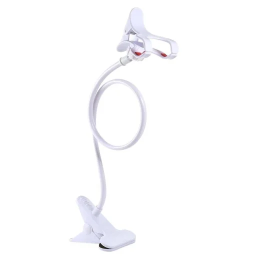Univerzális telefontartó flexibilis karral fehér - 1