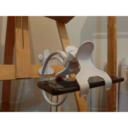 Univerzális telefontartó flexibilis karral fehér - 5