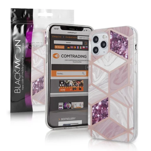 Samsung A71 Blackmoon tok geometrikus mintázattal Heather - 1