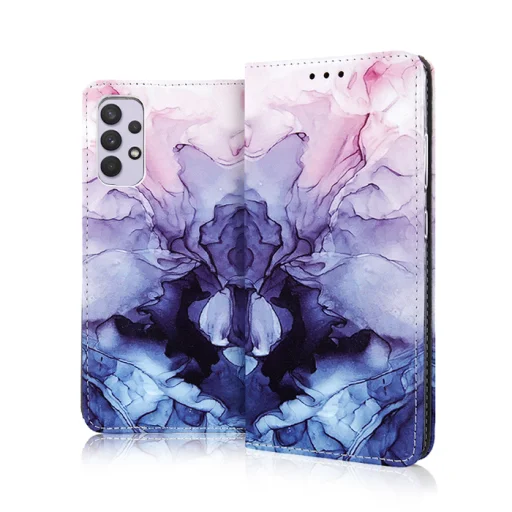 Samsung A12 Smart Trendy fliptok márvány 4 - 1