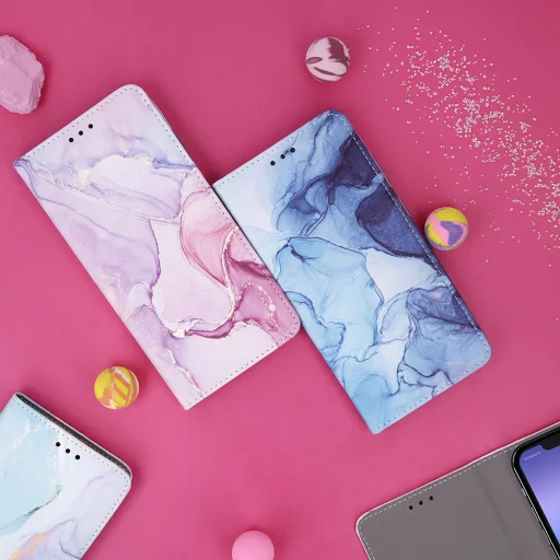 iPhone 7/8/ SE2020/SE 2022 Smart Trendy fliptok márvány 2 - 10