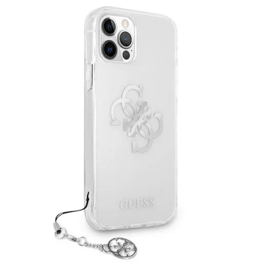 iPhone 12/ 12 Pro Guess GUHCP12MKS4GSI Gold Charms tok ezüst / átlátszó - 3