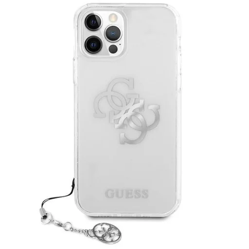 iPhone 12/ 12 Pro Guess GUHCP12MKS4GSI Gold Charms tok ezüst / átlátszó - 2