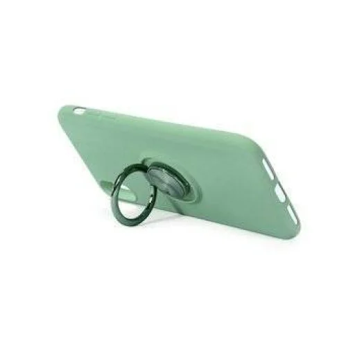 Samsung A21s Szilikon tok hátlapi gyűrűvel zöld - 1