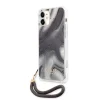 iPhone 12 mini Guess GUHCP12SKSMAGR Marble tok pánttal szürke - 5