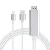 Choetech Lightning - HDMi átalakító adapter USB csatlakozóval 1.8m fehér (LH0020) thumbnail