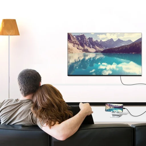 Choetech USB Type-C - HDMI 4K 30Hz kábel 3m fekete (XCH-0030) - 9