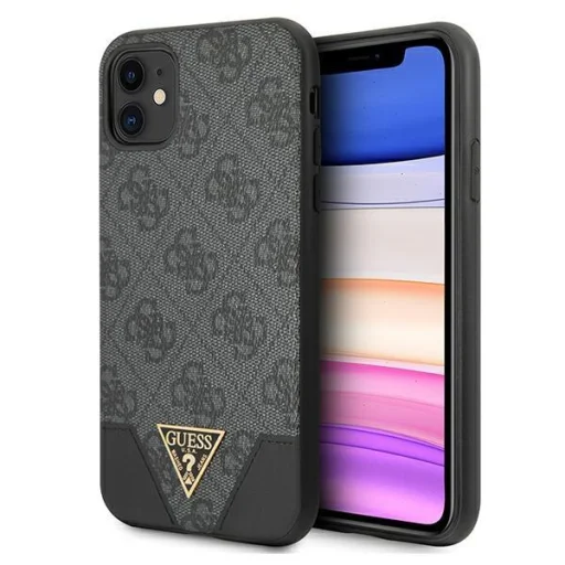 iPhone 11 Guess GUHCN61PU4GHBK 4G Triangle fekete - 1