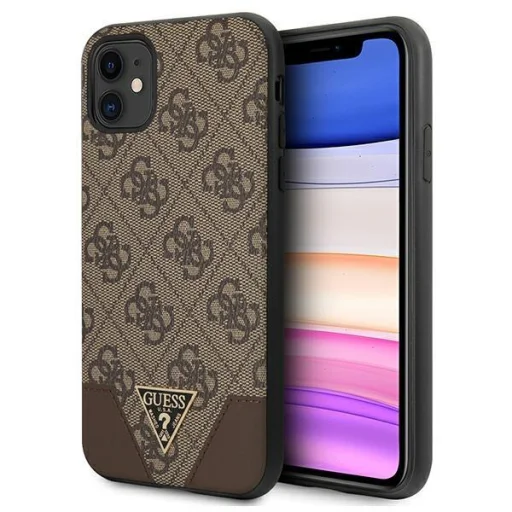 iPhone 11 Guess GUHCN61PU4GHBR 4G Triangle fekete - 1