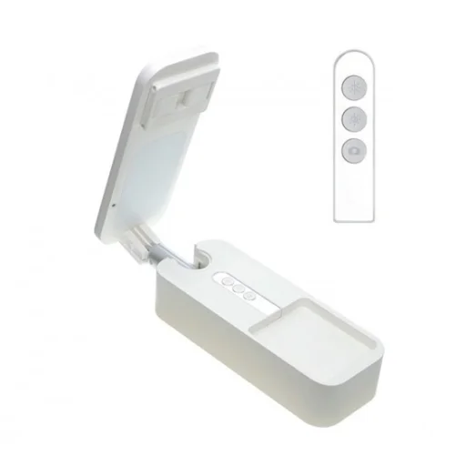 4smarts LoomiPod asztali állvány fehér LED fény és Selfie-tripod, bluetooth távírányítással, fehér - 4