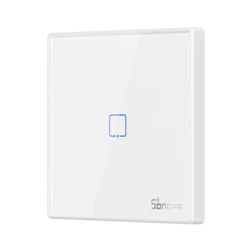 Sonoff T2EU1C-RF Érintős villanykapcsoló Wi-Fi 433MHz Vezeték nélküli RF távirányító fehér (M0802030009) - 4