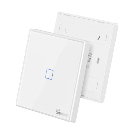 Sonoff T2EU1C-RF Érintős villanykapcsoló Wi-Fi 433MHz Vezeték nélküli RF távirányító fehér (M0802030009) - 1