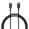 Baseus Superior USB Type-C - Lightning töltő és adatkábel PD 20W 1m fekete (CATLYS-A01) thumbnail