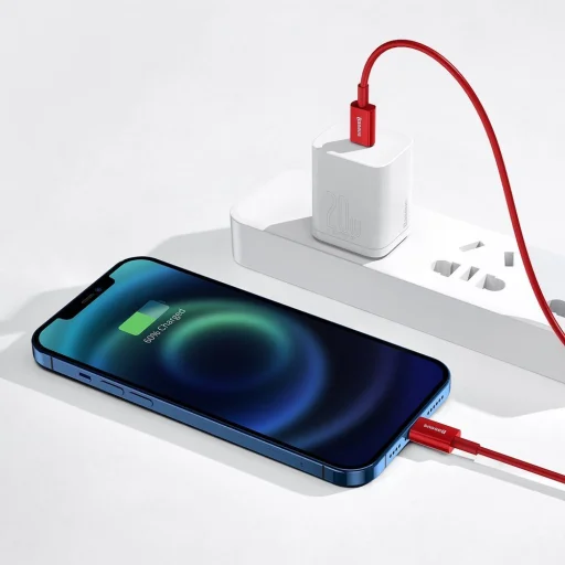Baseus Superior USB Type-C - Lightning töltő és adatkábel PD 20W 2m piros (CATLYS-C09) - 6