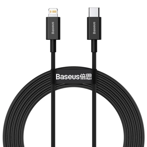 Baseus Superior USB Type-C - Lightning töltő és adatkábel PD 20W 2m fekete (CATLYS-A01) - 1
