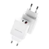Dux Ducis Hálózati töltő adapter USB és USB Type-C PD 20W, QC 18W fehér