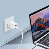 Dux Ducis PPS Super Si Hálózati töltő adapter USB és USB Type-C PD 30W, QC 18W fehér (C80) thumbnail