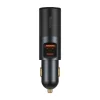Baseus Share Together Autós szivargyújtós töltő USB / USB Type-C / 120W QC PD szürke