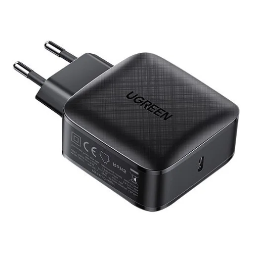 Ugreen Hálózati töltő adapter 65W USB Type-C QC 3.0 PD (gallium nitrid) fekete (CD217 70817) - 2