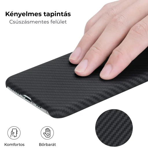 iPhone 13 Pro Max valódi aramid tok fekete - 9