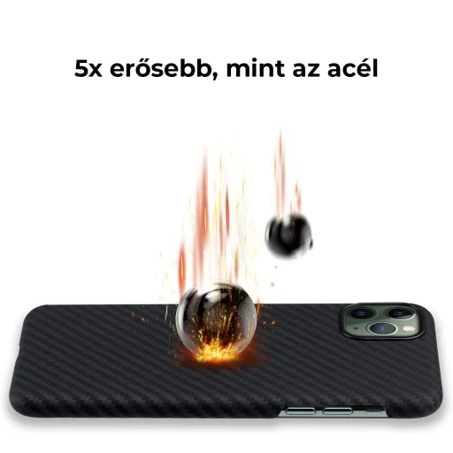 iPhone 13 Pro Max valódi aramid tok fekete - 8