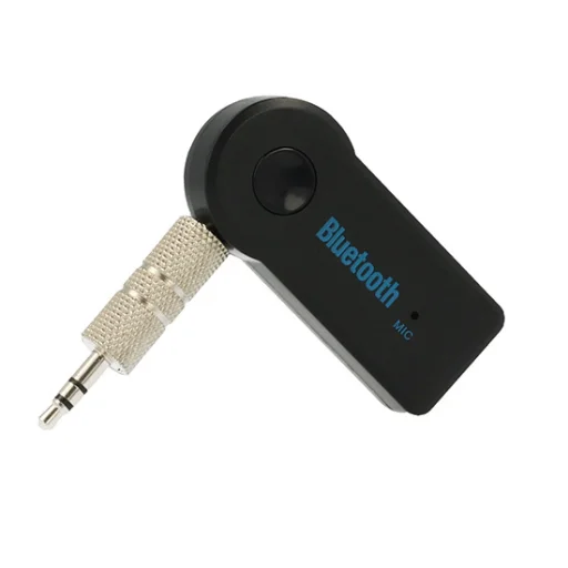 Bluetooth fogadó egység AUX adapter 3.5mm jack csatlakozóval fekete - 1