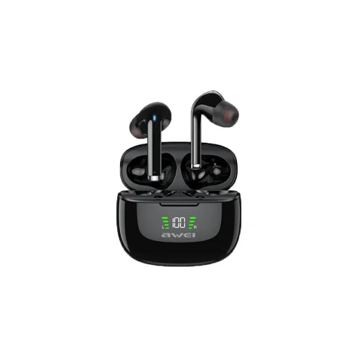 Awei TA8 TWS Vezeték nélküli bluetooth 5.2 fülhallgató fekete - 1