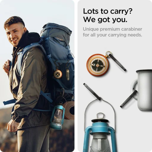 Spigen 3 db Rugged karabiner fekete - 6