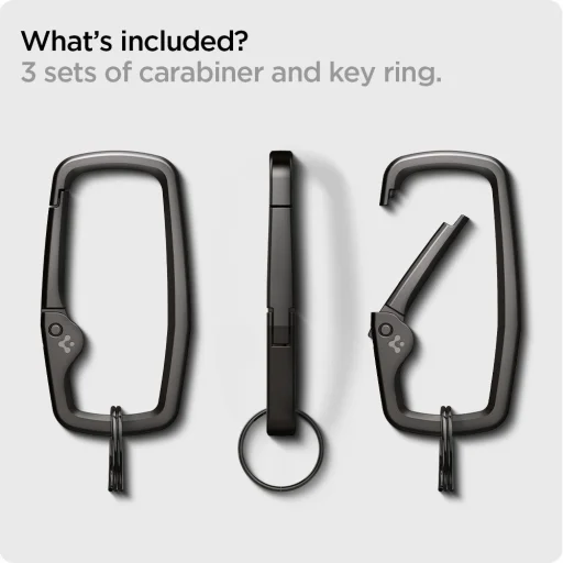 Spigen 3 db Rugged karabiner fekete - 16