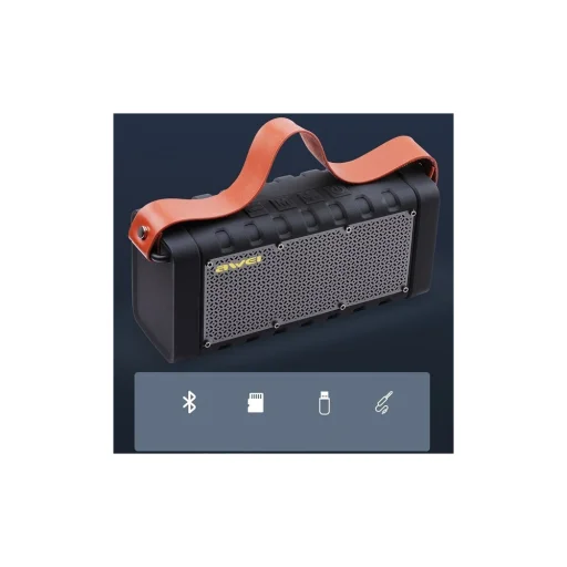 Awei Y668 Vezeték nélküli hangszóró Bluetooth 5.0 20W powerbank fekete - 4