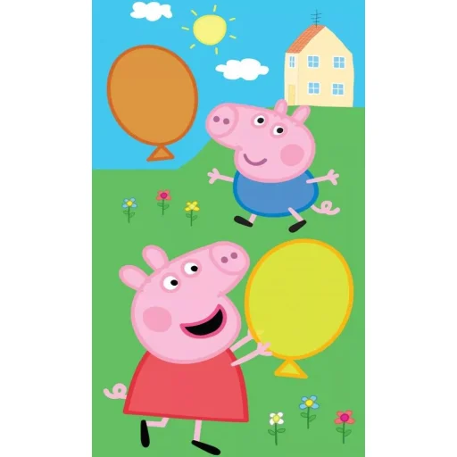 Peppa malac Kéztörlő arctörlő, törölköző 30*50cm (CBX192027PP) - 1