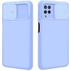 Samsung A22 4G Nexeri Szilikon tok kameralencse védővel kék thumbnail