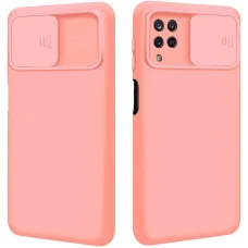 Samsung A22 4G Nexeri Szilikon tok kameralencse védővel barack