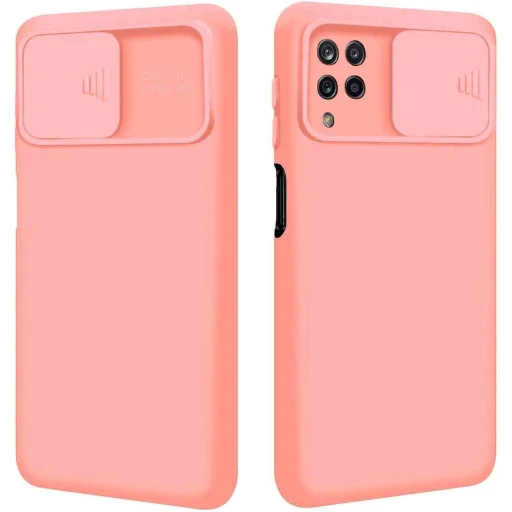 Samsung A22 4G Nexeri Szilikon tok kameralencse védővel barack - 1