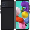 Samsung A71 Nexeri Szilikon tok kameralencse védővel fekete thumbnail
