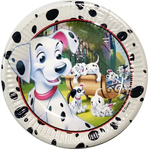 Disney 101 Kiskutya Papírtányér 8 db-os 19,5 cm (PNN81331) - 1