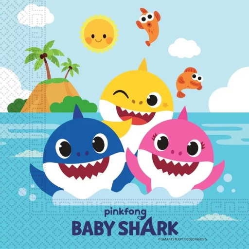 Baby Shark szalvéta 20 db-os (PNN92542) - 1