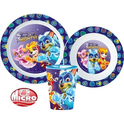 Mancs Őrjárat étkészlet, micro műanyag szett (STF11136) - 1